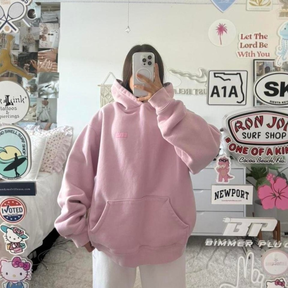 Set Active Cowgirl Pink Thick Hoodie